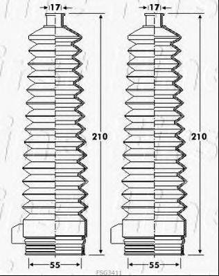 FIRST LINE FSG3411 Пыльник, рулевое управление