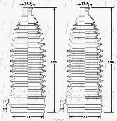 FIRST LINE FSG3424 Пыльник, рулевое управление