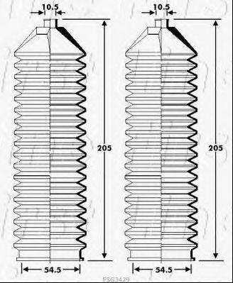 FIRST LINE FSG3429 Пыльник, рулевое управление