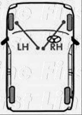 FIRST LINE FKB1003 Трос, стояночная тормозная система