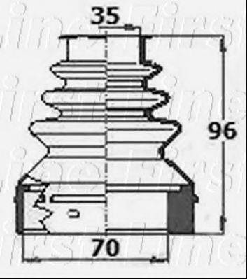 FIRST LINE FCB6141 Пыльник, приводной вал