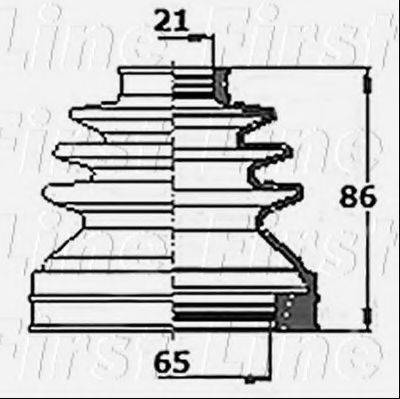 FIRST LINE FCB6145 Пыльник, приводной вал