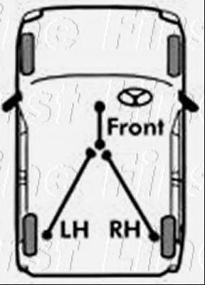 FIRST LINE FKB1953 Трос, стояночная тормозная система