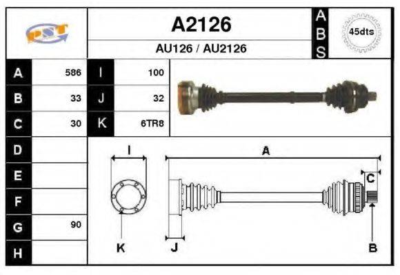 SNRA A2126 Приводной вал