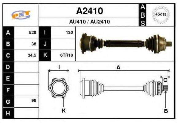 SNRA A2410 Приводной вал