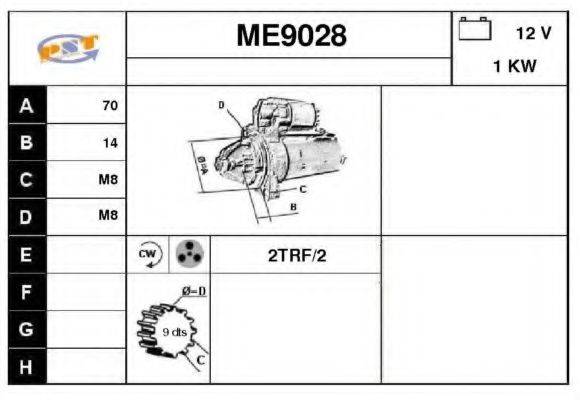 SNRA ME9028 Стартер