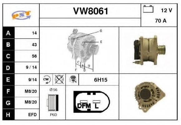 SNRA VW8061 Генератор