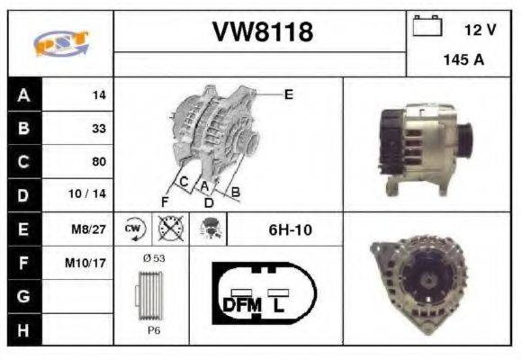 SNRA VW8118 Генератор