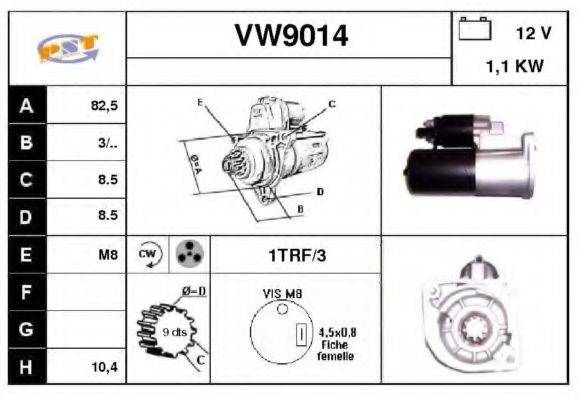 SNRA VW9014 Стартер