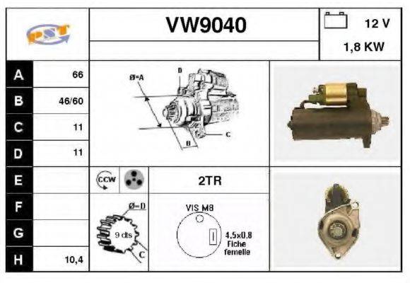 SNRA VW9040 Стартер