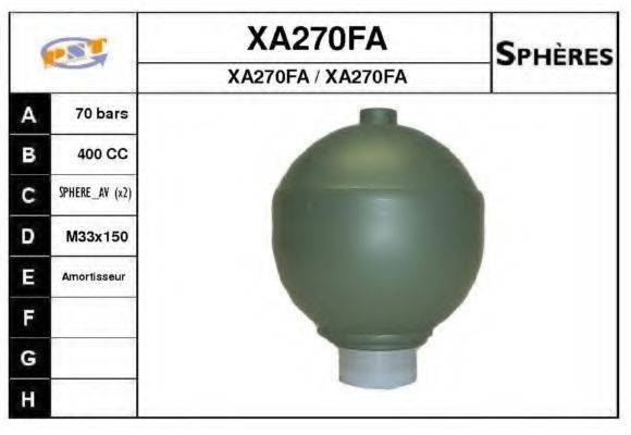 SNRA XA270FA Гидроаккумулятор, подвеска / амортизация