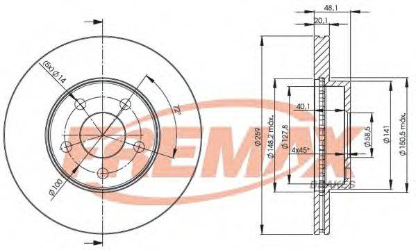 FREMAX BD4762 Тормозной диск