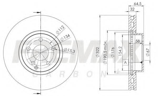 FREMAX BD5558 Тормозной диск