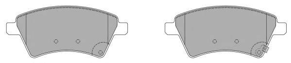 FREMAX FBP1546 Комплект тормозных колодок, дисковый тормоз