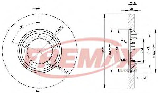 FREMAX BD0100 Тормозной диск