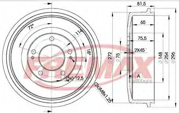 FREMAX BD0101 Тормозной барабан