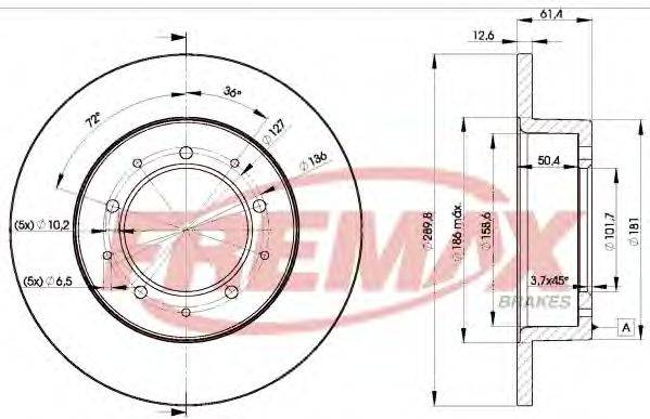 FREMAX BD0461 Тормозной диск