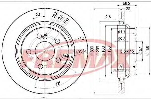 FREMAX BD0910 Тормозной диск