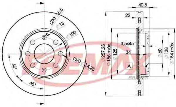 FREMAX BD0920 Тормозной диск