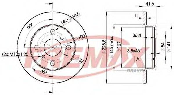 FREMAX BD1006 Тормозной диск