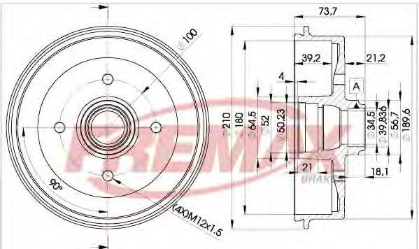 FREMAX BD1511 Тормозной барабан