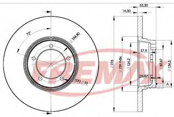 FREMAX BD2107 Тормозной диск