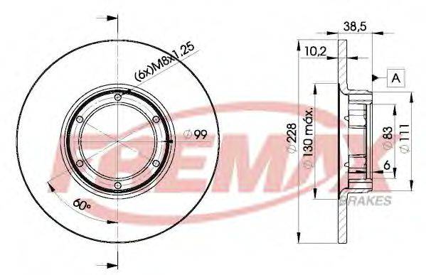 FREMAX BD2500 Тормозной диск