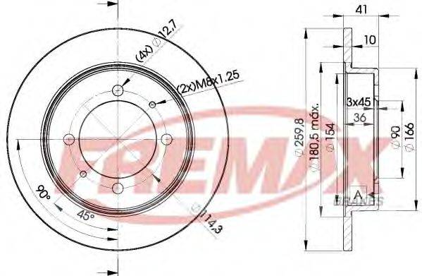 FREMAX BD2940 Тормозной диск