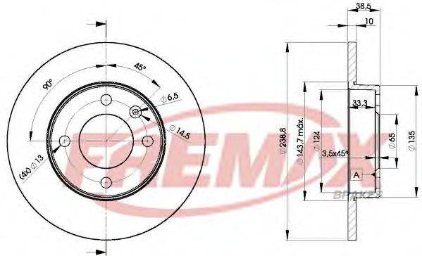 FREMAX BD3325 Тормозной диск