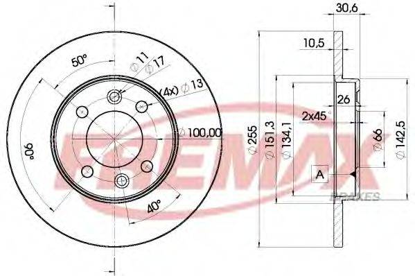 FREMAX BD4192 Тормозной диск