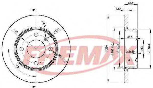 FREMAX BD4321 Тормозной диск