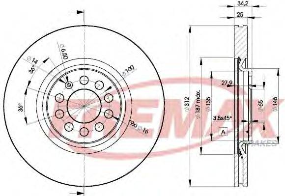 FREMAX BD5620 Тормозной диск
