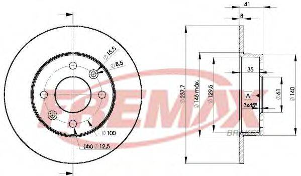 FREMAX BD6947 Тормозной диск