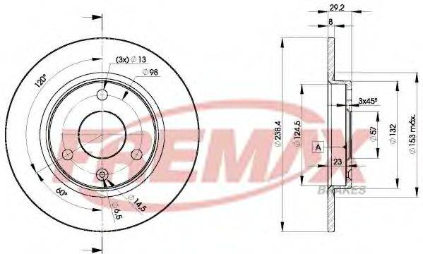 FREMAX BD7199 Тормозной диск