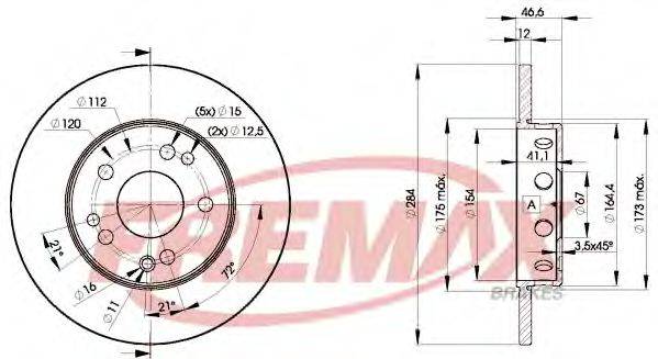 FREMAX BD7210 Тормозной диск