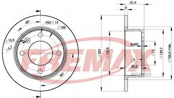 FREMAX BD7811 Тормозной диск
