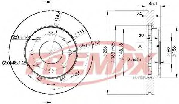 FREMAX BD8107 Тормозной диск