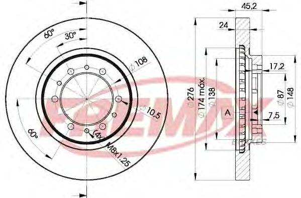 FREMAX BD8716 Тормозной диск