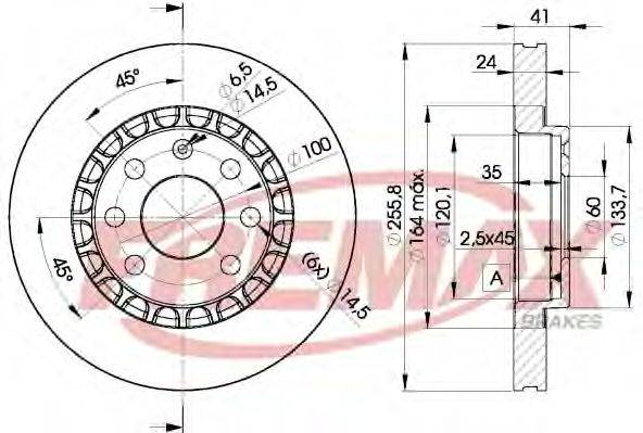 FREMAX BD9042 Тормозной диск