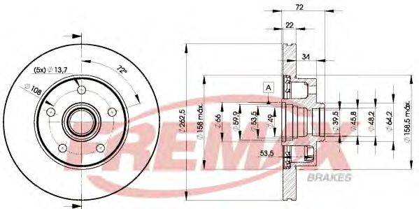 FREMAX BD9156 Тормозной диск