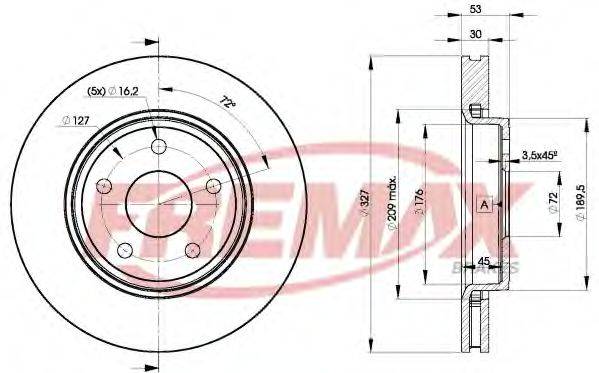 FREMAX BD9269 Тормозной диск