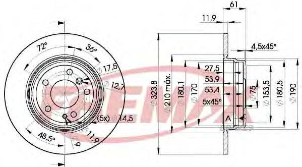 FREMAX BD9900 Тормозной диск