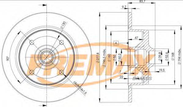 FREMAX BD3170 Тормозной диск