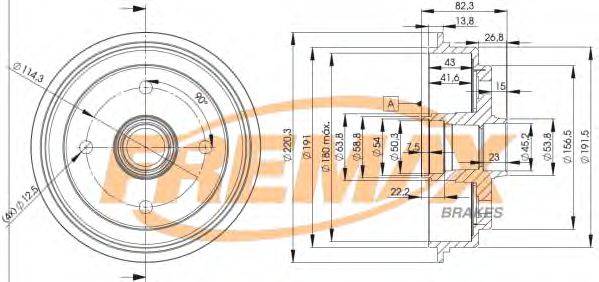 FREMAX BD4006 Тормозной барабан