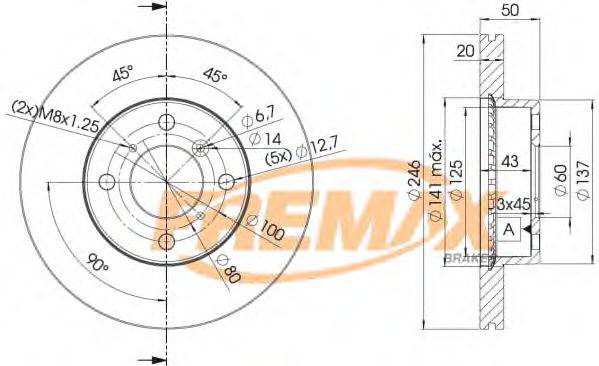 FREMAX BD4801 Тормозной диск