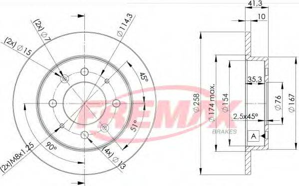 FREMAX BD5020 Тормозной диск