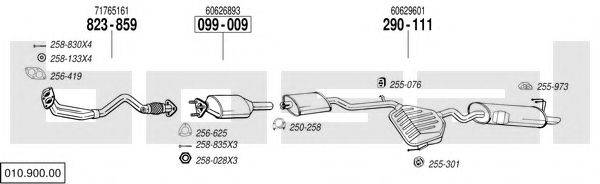 BOSAL 01090000 Система выпуска ОГ