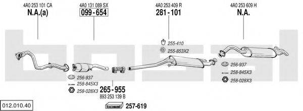 BOSAL 01201040 Система выпуска ОГ