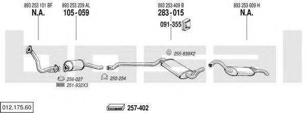 BOSAL 01217560 Система выпуска ОГ