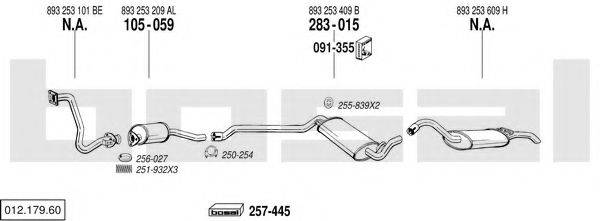 BOSAL 01217960 Система выпуска ОГ